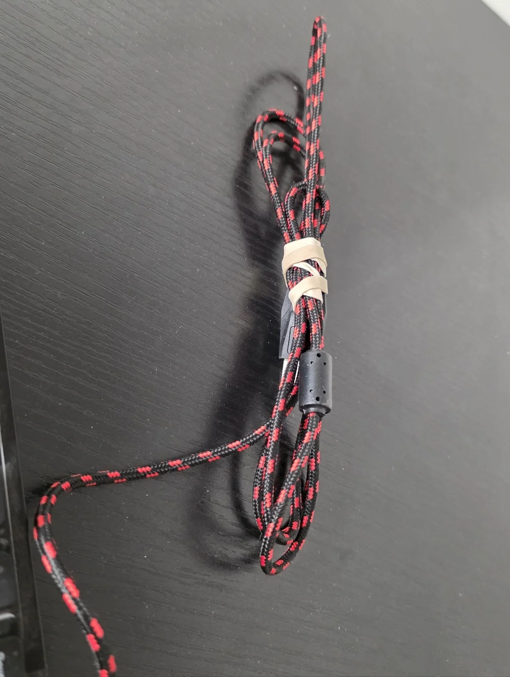 Skytech Black Wired Gaming Keyboard with Red Accented Cable